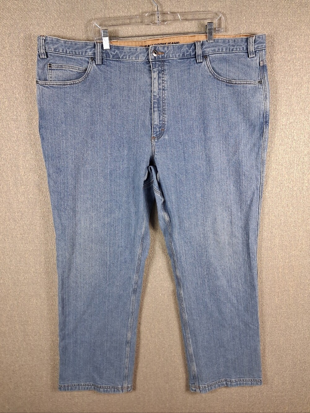 Duluth Trading Co Flex Ballroom Jeans Mens 48x32 Blue Relaxed Fit Straight Leg